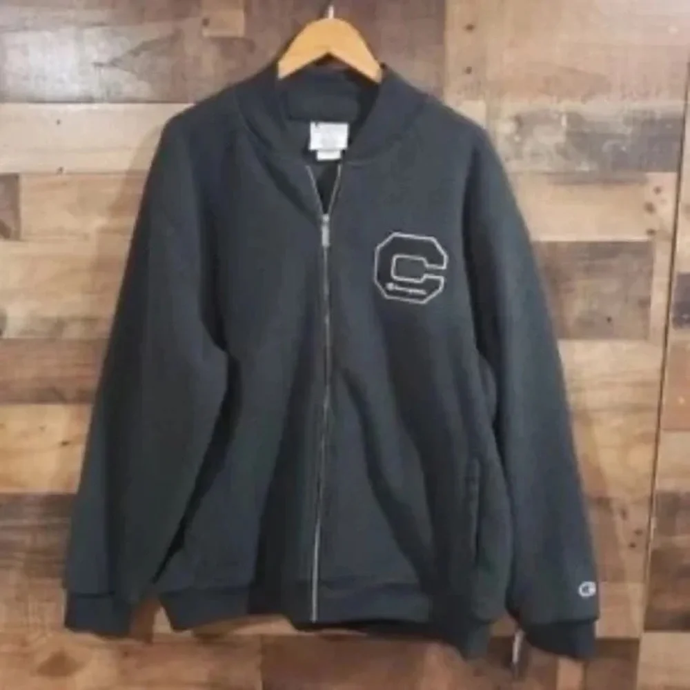 Champion | Heritage Black Full Zip Jacket Small Unisex Fleece - Picture 3 of 9